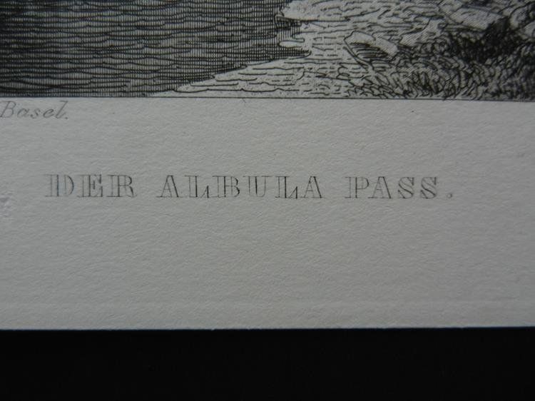 Incisioni: Passage Albula von C. Huber – Usato da Risch venduto da Antikfee 2