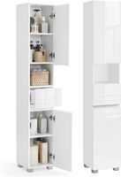 Badezimmerschrank Badschrank mit Schublade Stauraum Weiss