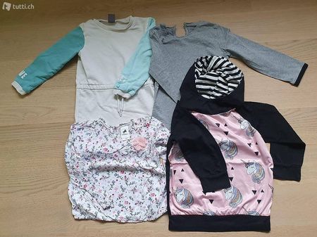 4x Langarmshirt Grösse 110