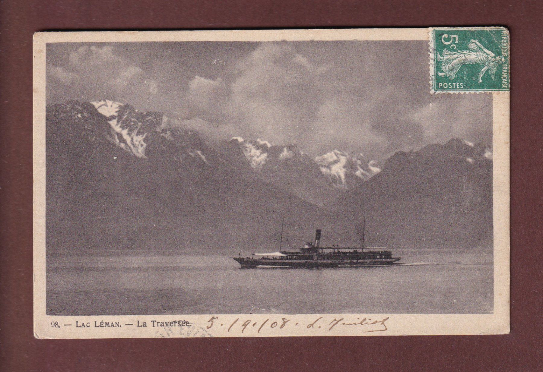 Cartes postales: LAC LEMAN - Bateau CGN – D'occasion à Pully par nicecards-shop