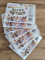 Ab 1.-🔥7x Luftballons Happy Birthday Gold Folie Stk neu🔥