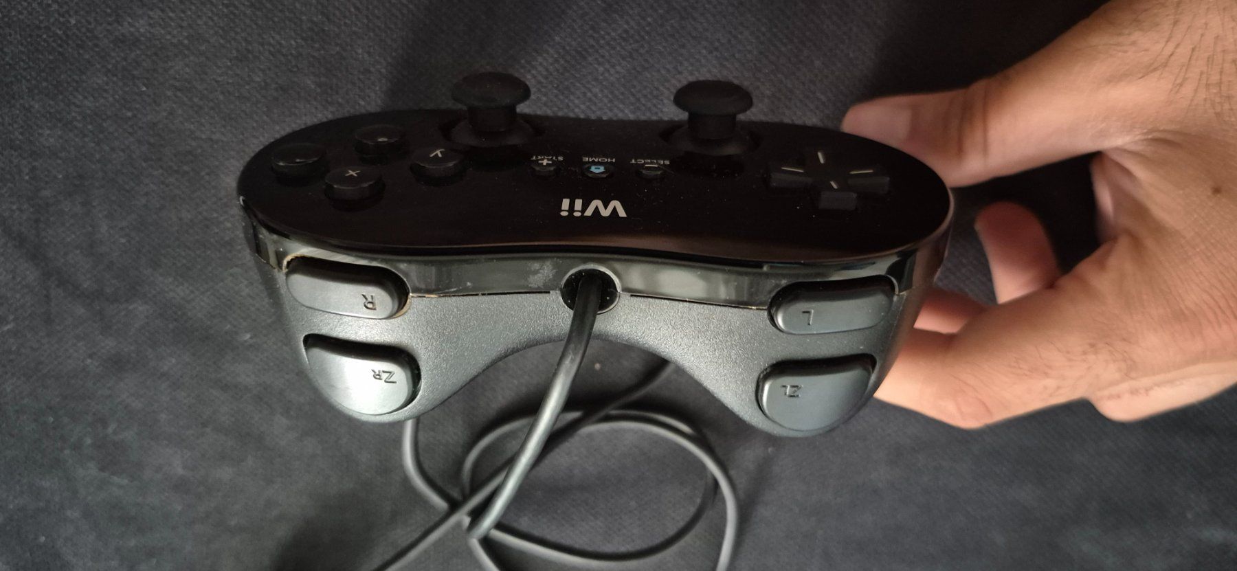 Nintendo Controller: WII CONTROLLER MANETTE NINTENDO NOIRE JOYSTICK ADAPTATEUR – Usato da Grand-Lancy venduto da luc111 8