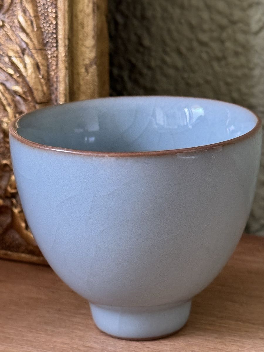 Tazze: Chinese Celadon Crackle Glaze Tea Cup -Original from Peking – Usato da Zürich venduto da olalinda 1