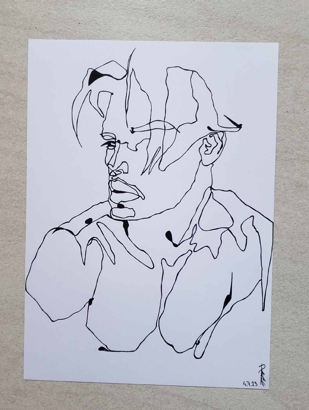 Foto & Immagini: One line man – Nuovo e nell'imballaggio originale da Ossingen venduto da Pattys_Art_Galerie