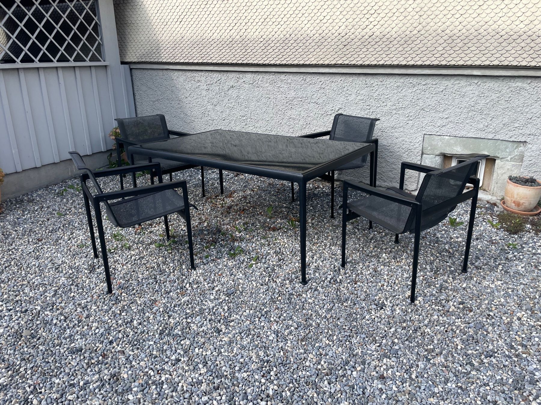 Knoll Set di tavolo e panche: Richard Schultz 1966 Gartenmöbel – Usato da Balgach venduto da anne_58 1
