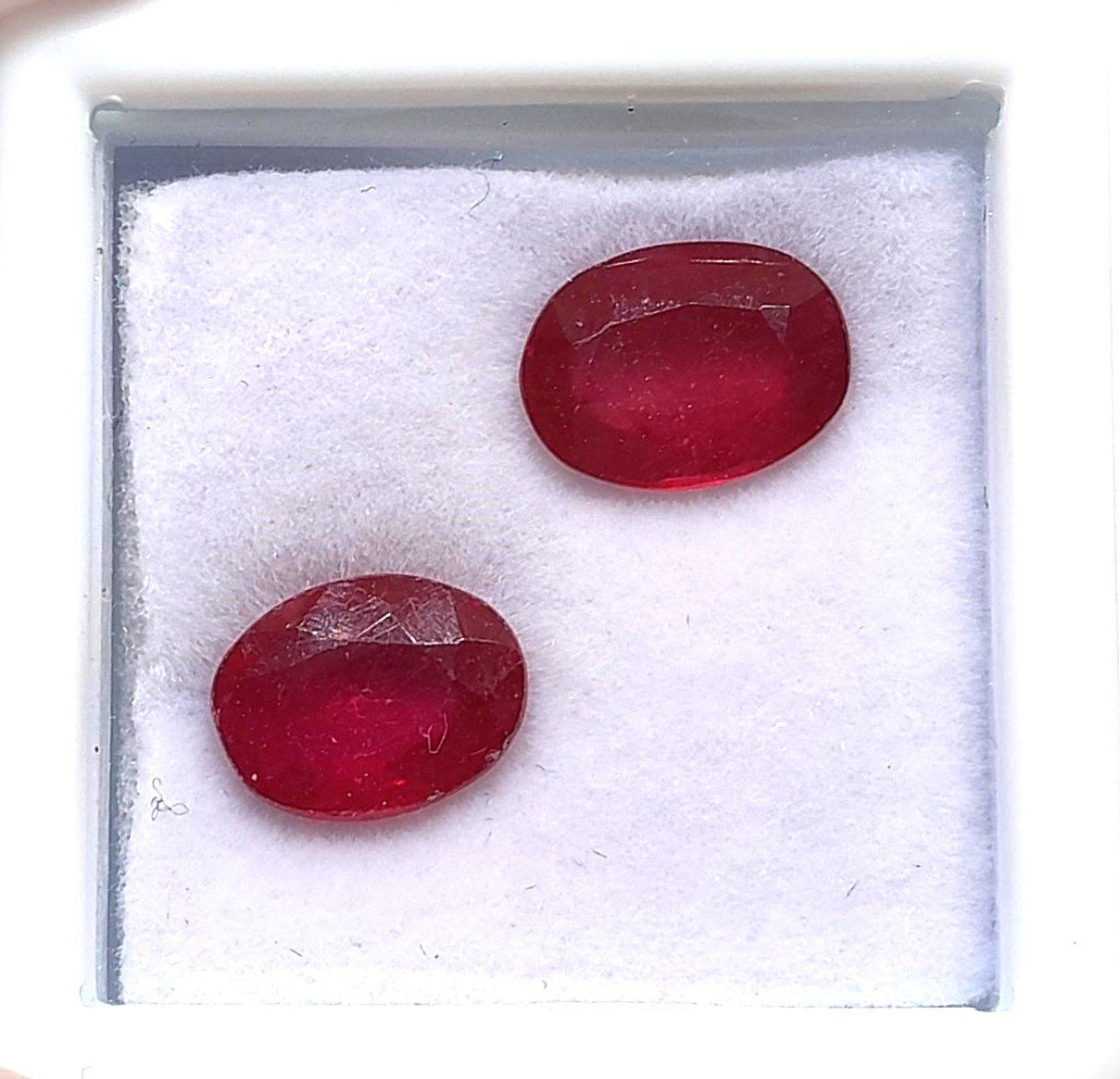 Edelsteine: 2x Rubis ovales 9x7 mm - Valeur 190.- Fr – Neu (gemäss Beschreibung) aus Grimisuat von Valgem 3