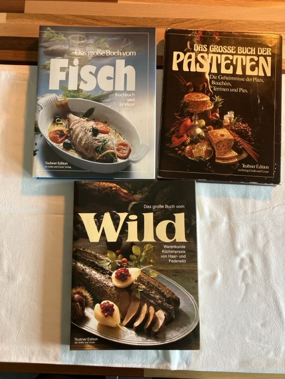 Teubner Kochbuch-Set: Fisch, Wild, Pasteten - Teubner Editio (Gebraucht ...