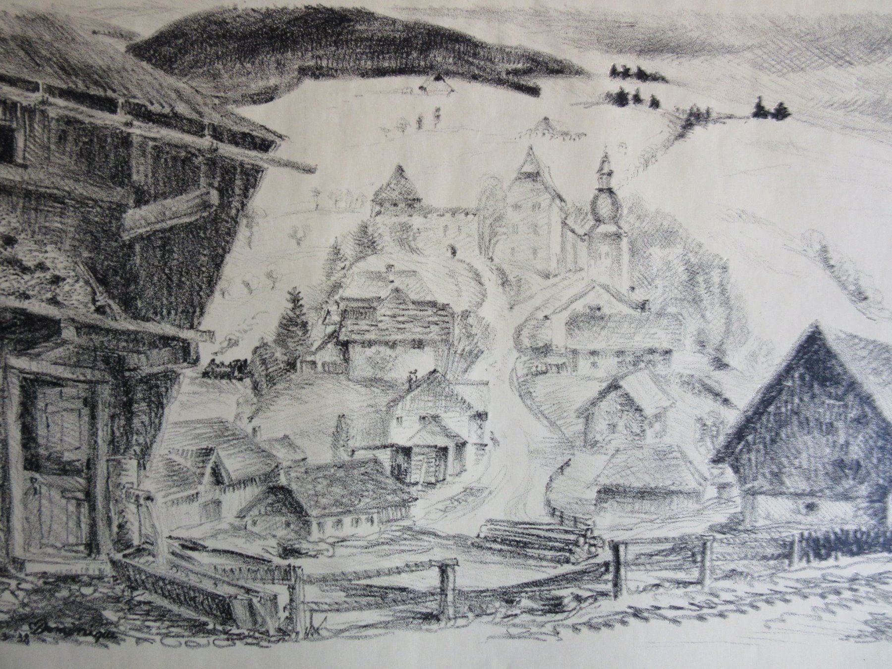 Grafica & Litografie: EMANUEL ROMENIQUE LITHOGRAPHIE SIGNIERT – Usato da Gersau venduto da grafik-kunst 1