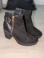 Stiefeletten Schwarz Grösse 4 Damen gute gebrauchte Zustand