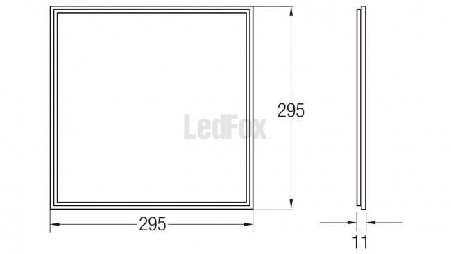 Lampadari & plafoniere: LED Panel UFP300-300 - 25W - 3000K – Nuovo (secondo la descrizione) da Reinach BL venduto da LedFox 1