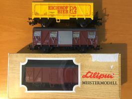 3x SBB Güterwagen 1x Roco 2x Liliput