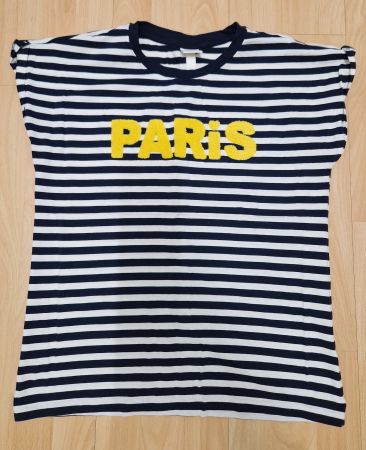 Gestreiftes T-Shirt H&M "Paris" - Gr. S