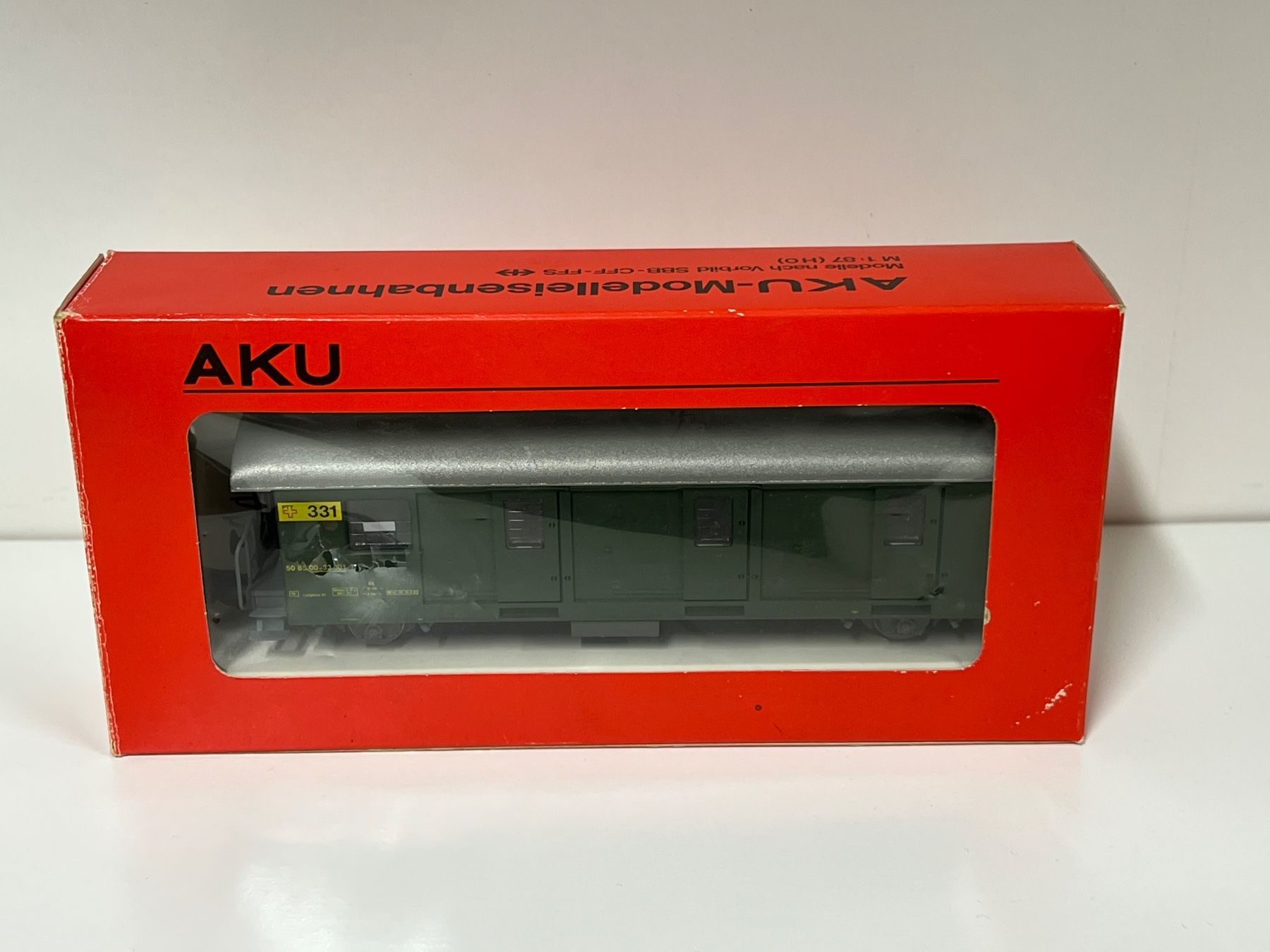 Aku Modellini di ferrovie: AKU H0 Postwagen PTT 331-7 AC – Nuovo (secondo la descrizione) da Geroldswil venduto da TopTrain54 6