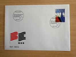 Ersttagsbrief Bern 800 Jahre 1991 22.2.91 Courvoisier