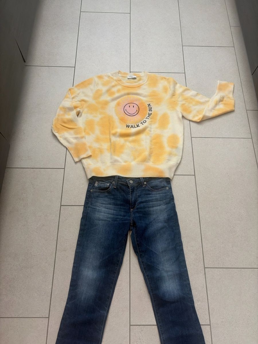 Sandro Maglioni & Felpe: Sandro Paris Pullover Gr. 2 (M) Wolle Kaschmir Smiley Tie Dy – Nuovo e nell'imballaggio originale da Wallisellen venduto da Lan_82sz 1