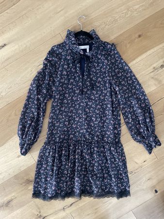 SeeByChloé Kleid Gr. 36 Blumenkleid blau