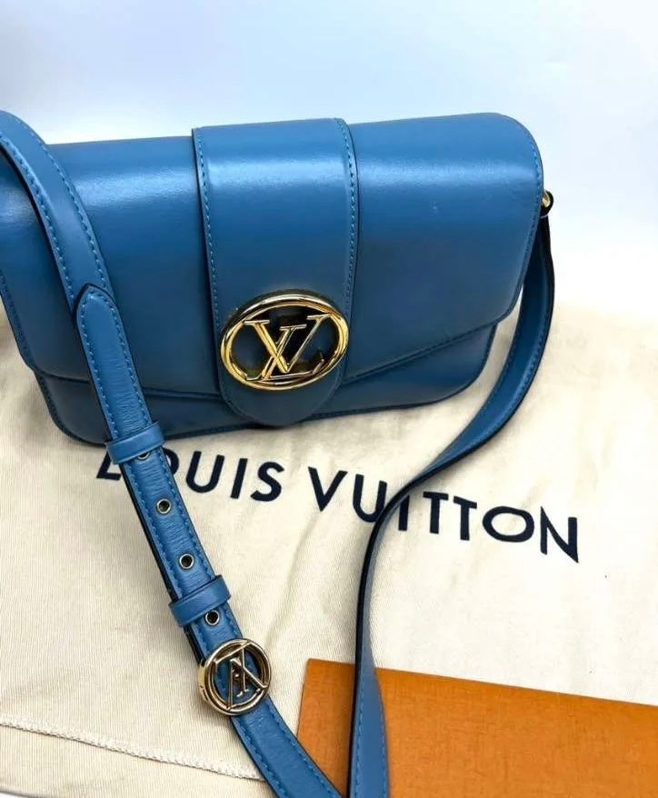 Louis Vuitton Borse da donna: Louis Vuitton PONT 9, blau – Nuovo (secondo la descrizione) da Triesen venduto da dardaleni 3