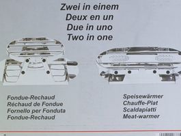 NEU: FONDUERECHAUD & SPEISEWÄRMER IN EINEM