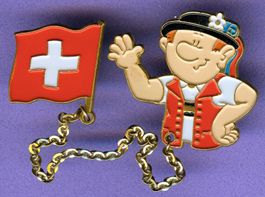 2 Pins  APPENZELLER mit Fahne