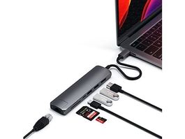 SATECHI Slim Multi-Port - USB-C Adapter (Grau) 
