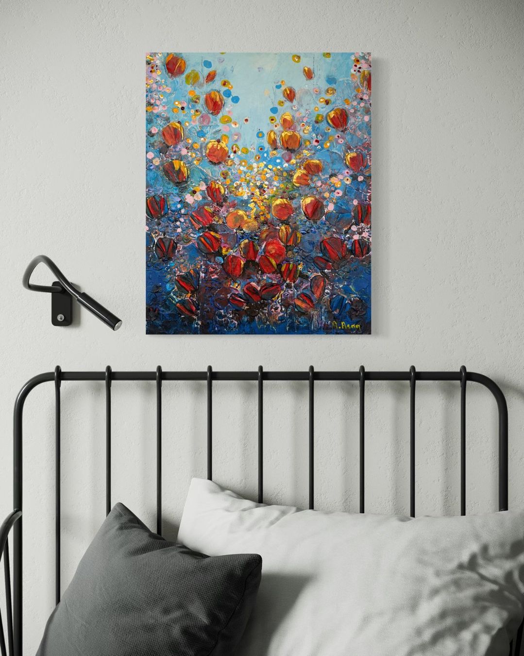 Dipinti: Tableau abstrait original, acrylique sur toile, été! – Nuovo (secondo la descrizione) da Meyrin venduto da Gubiskoart 4