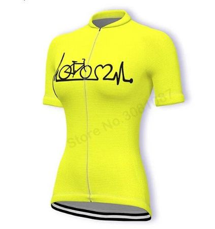 NEUES Bike-Shirt Damen gelb-schwarz Gr. XS - 224107