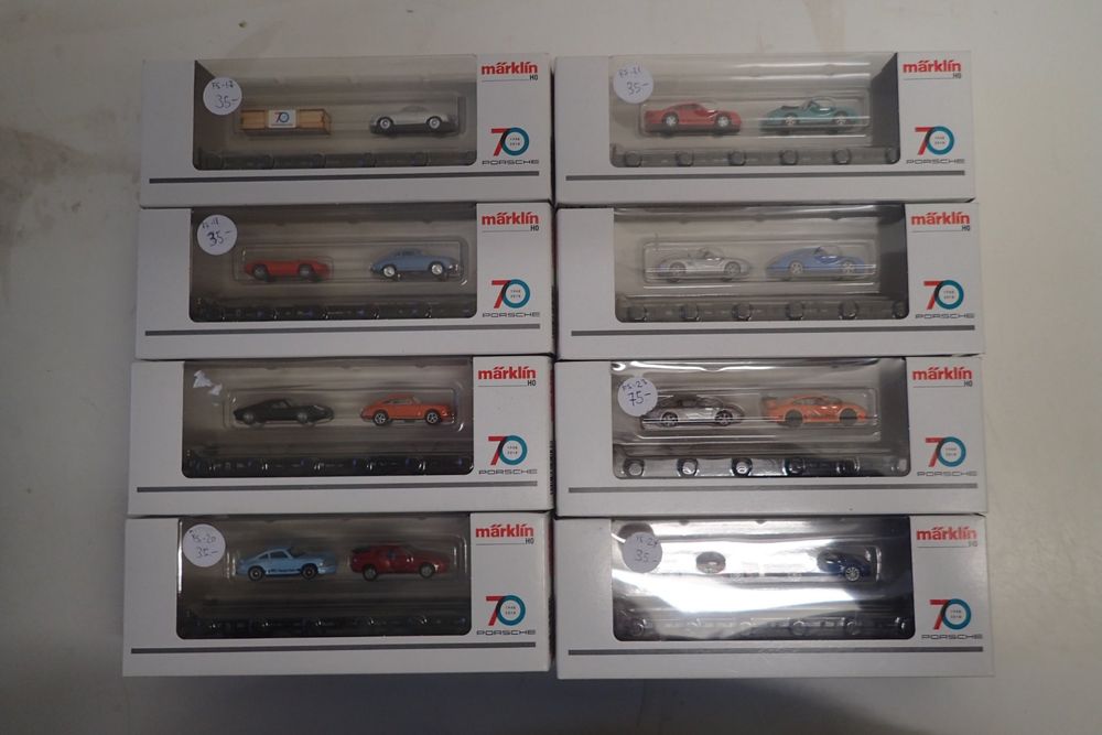 Märklin H0 - set POSRCHE für 70 Jahre Sport-Wagen - 8 Wagen 1