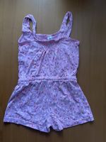 Kurzer Overall Pink Grösse 92 mit Muster