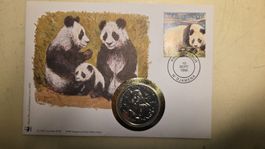 1996 Medallienbrief WWF Grosser Panda