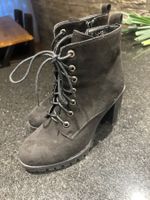 Schwarze Stiefeletten mit Absatz, Grösse 38, Top Zustand!