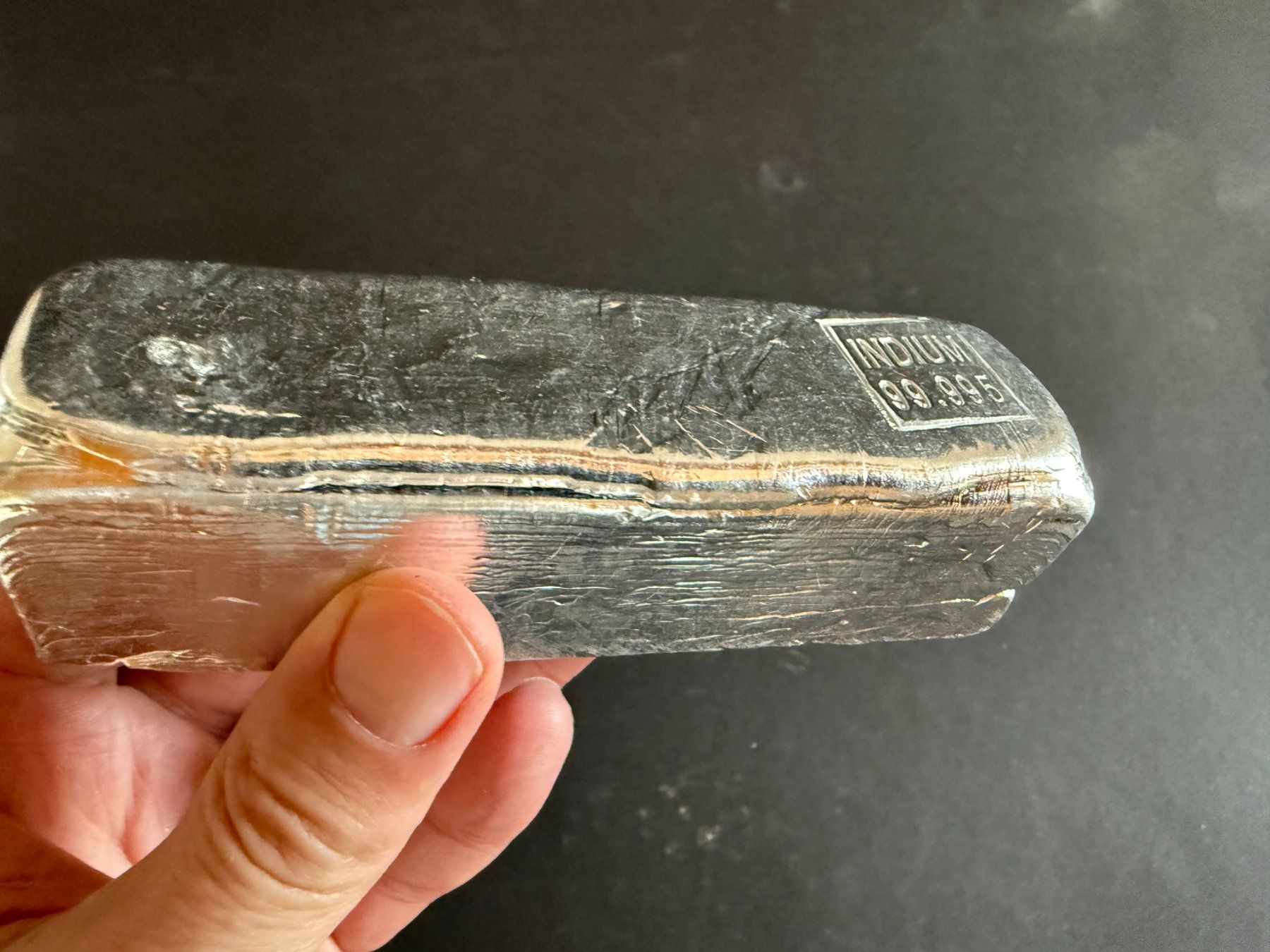 Metalli preziosi: Indium Barren 99,995%, 1 kg – Nuovo e nell'imballaggio originale da Lützelflüh-Goldb venduto da Elementis 2