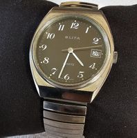 BLITA Quartz Swiss Made Mineralglas Elegante Herrenuhr 35mm