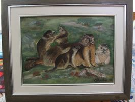Famille de Marmottes par O. Hunziker 1996