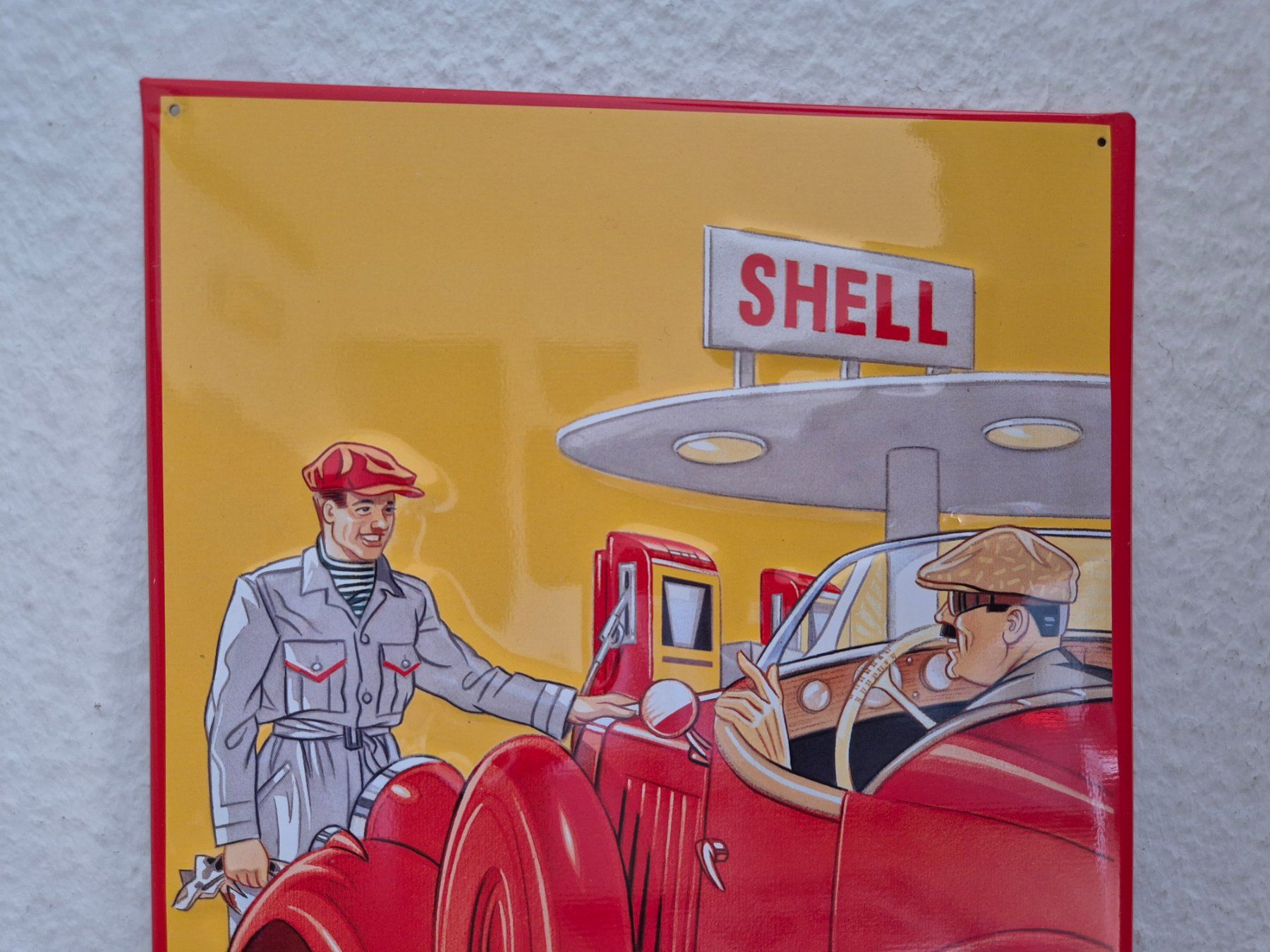 Shell Schilder: Blechschild Shell Tankstelle Tanksäule Limitiert 1996 Blech – Gebraucht aus Schaffhausen von pfanis09 1