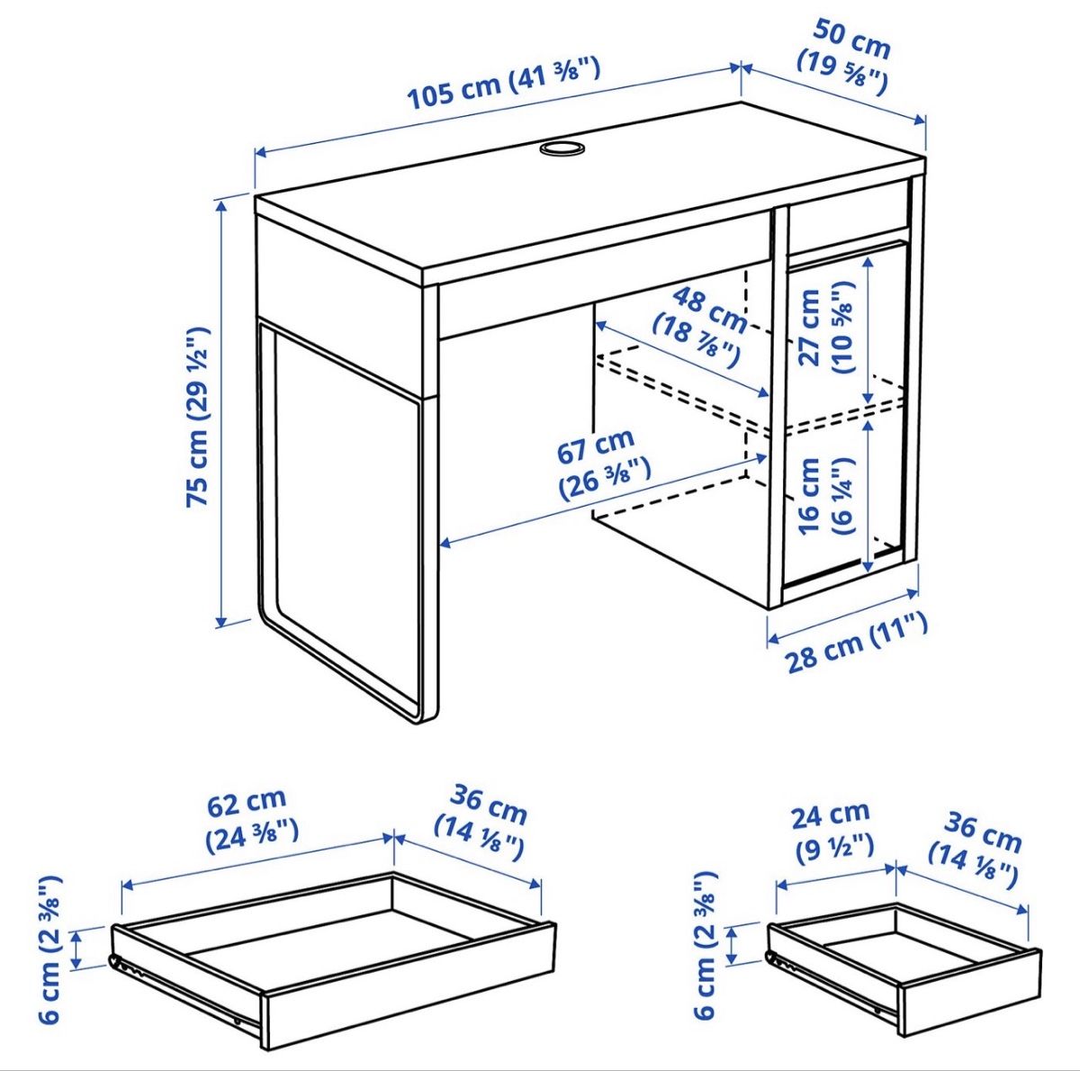Ikea Scrivanie: Bureau IKEA – Usato da Lausanne venduto da mel_bvl2 2
