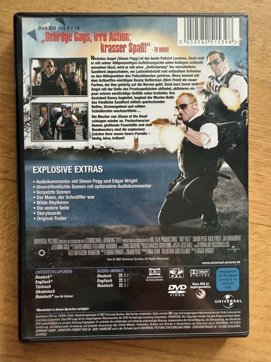 Tutti i DVDs: Hot Fuzz - DVD – Usato da Kölliken venduto da nerdorado 1