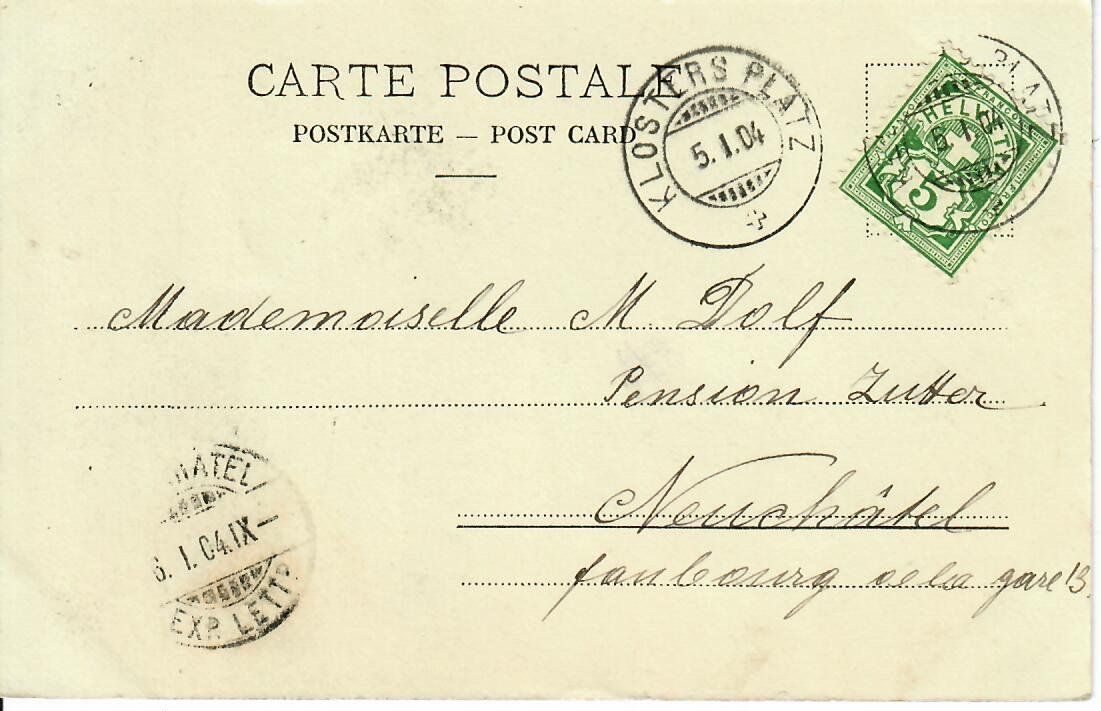 Cartoline postali: Landschaft im Sardascathal 1904 – Usato da Hochdorf venduto da Ziegel-16 1