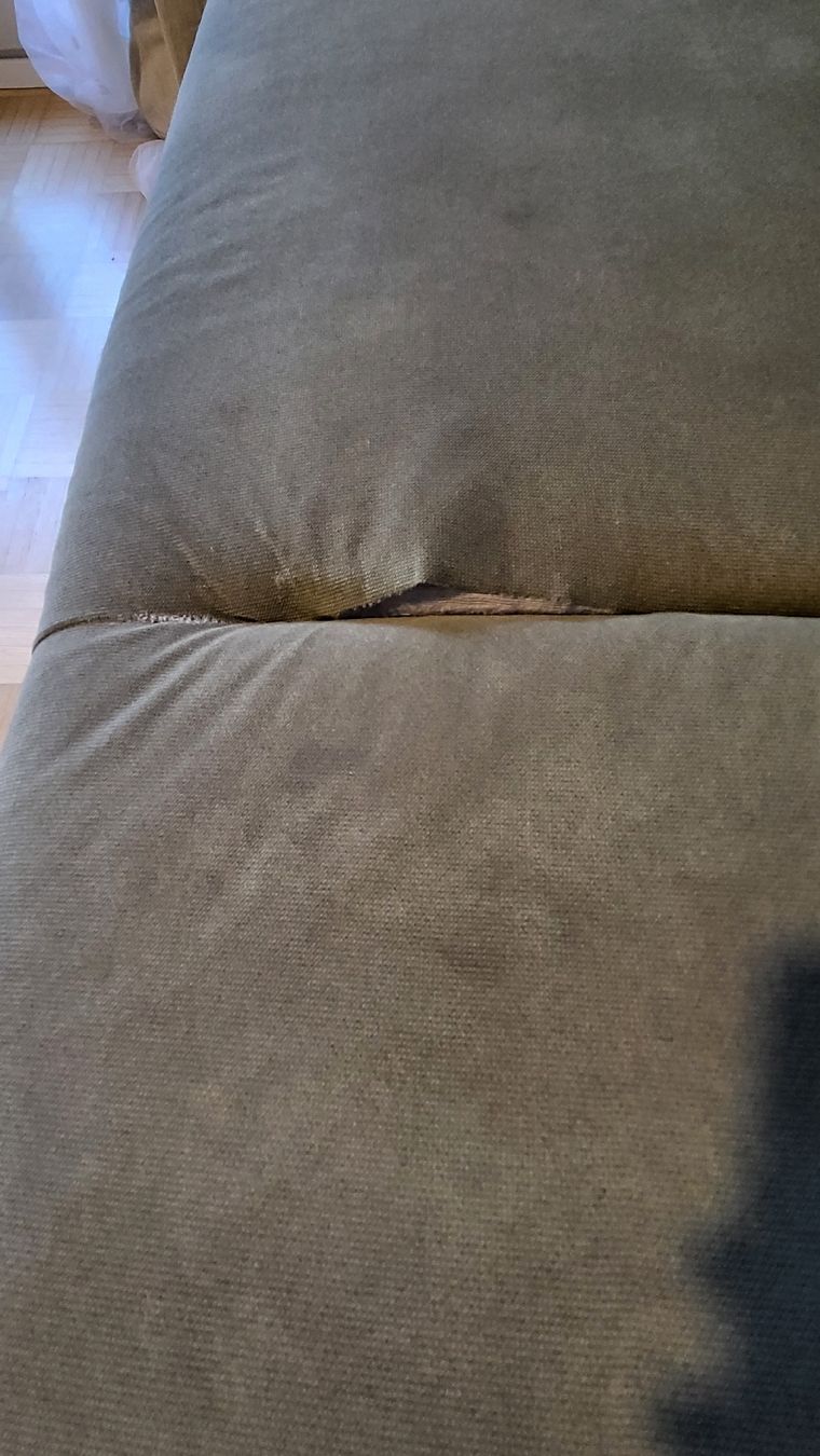 Conforama Divani: Ecksofa ausziehbar hellgrün Gebraucht Sofa – Difettoso da Arni BE venduto da ChunntDrus 6