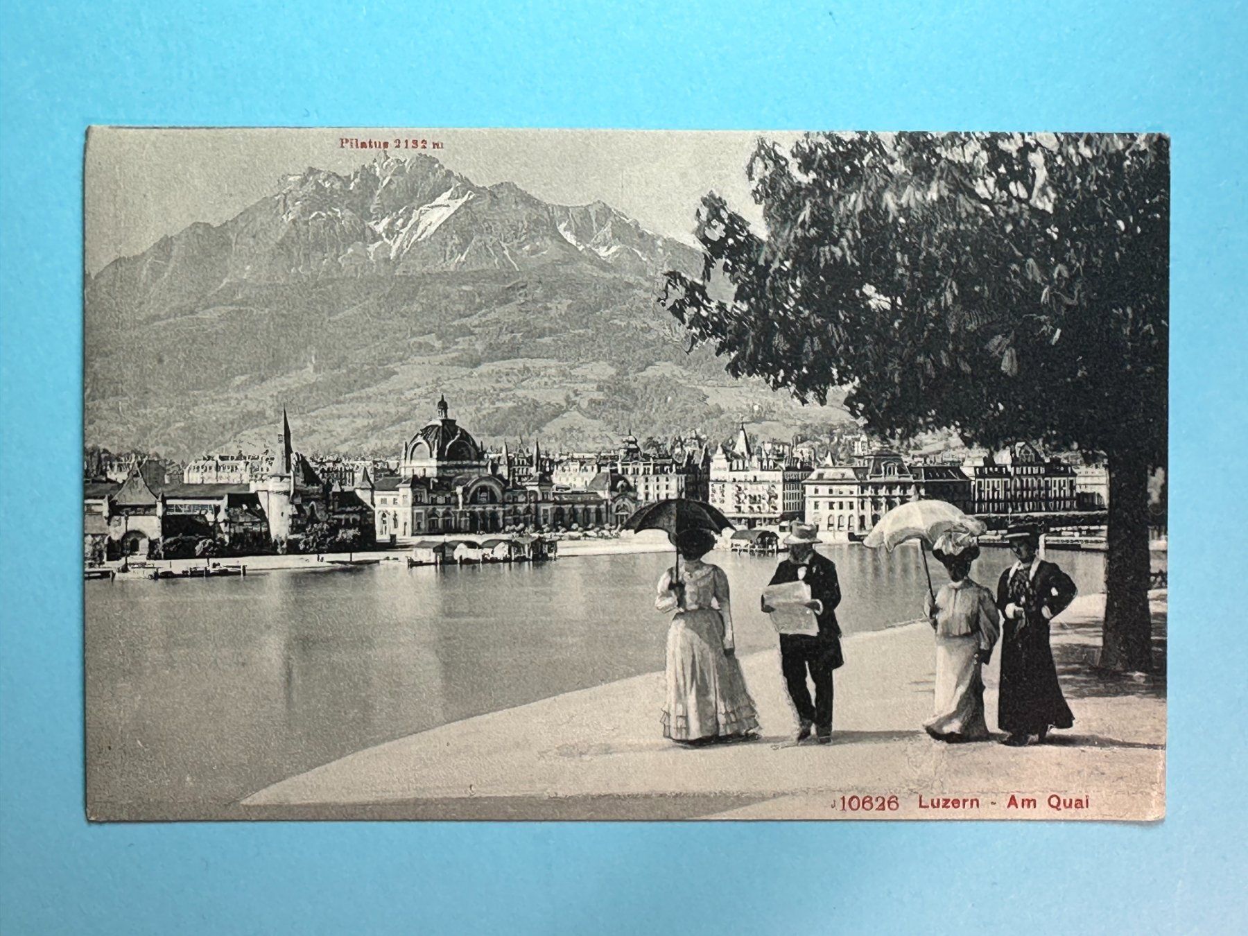 Ansichtskarten: Luzern - Am Quai - belebt !!! – Gebraucht aus Steg VS von danwer74