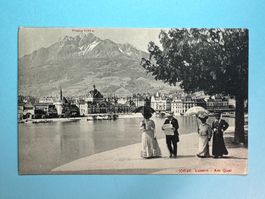 Luzern - Am Quai - belebt !!!