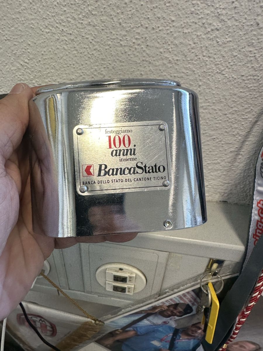 Salvadanai: Kasseli banca Stato Ticino 100 anni – Usato da Morbio Inferiore venduto da Ecod