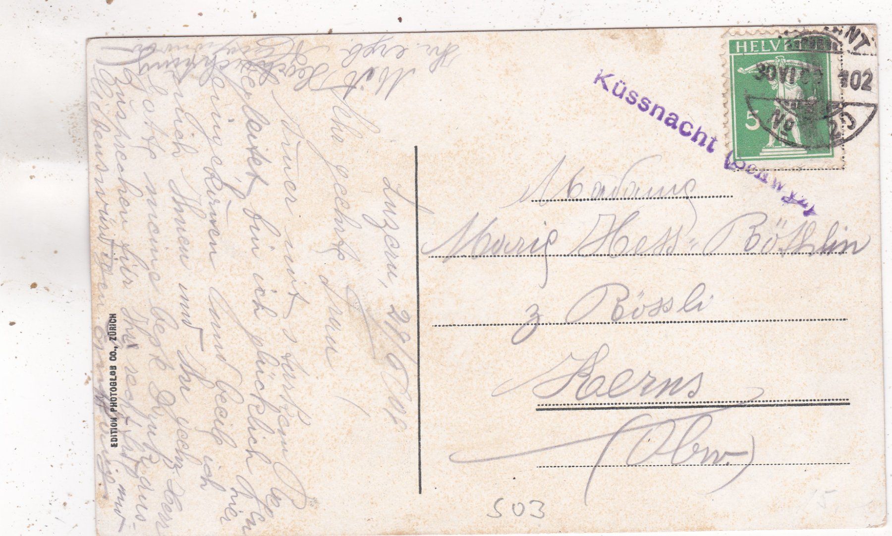 Cartoline postali: Luzern und Pilatus 1909 – Usato da Herisau venduto da Lisegrat2008 1
