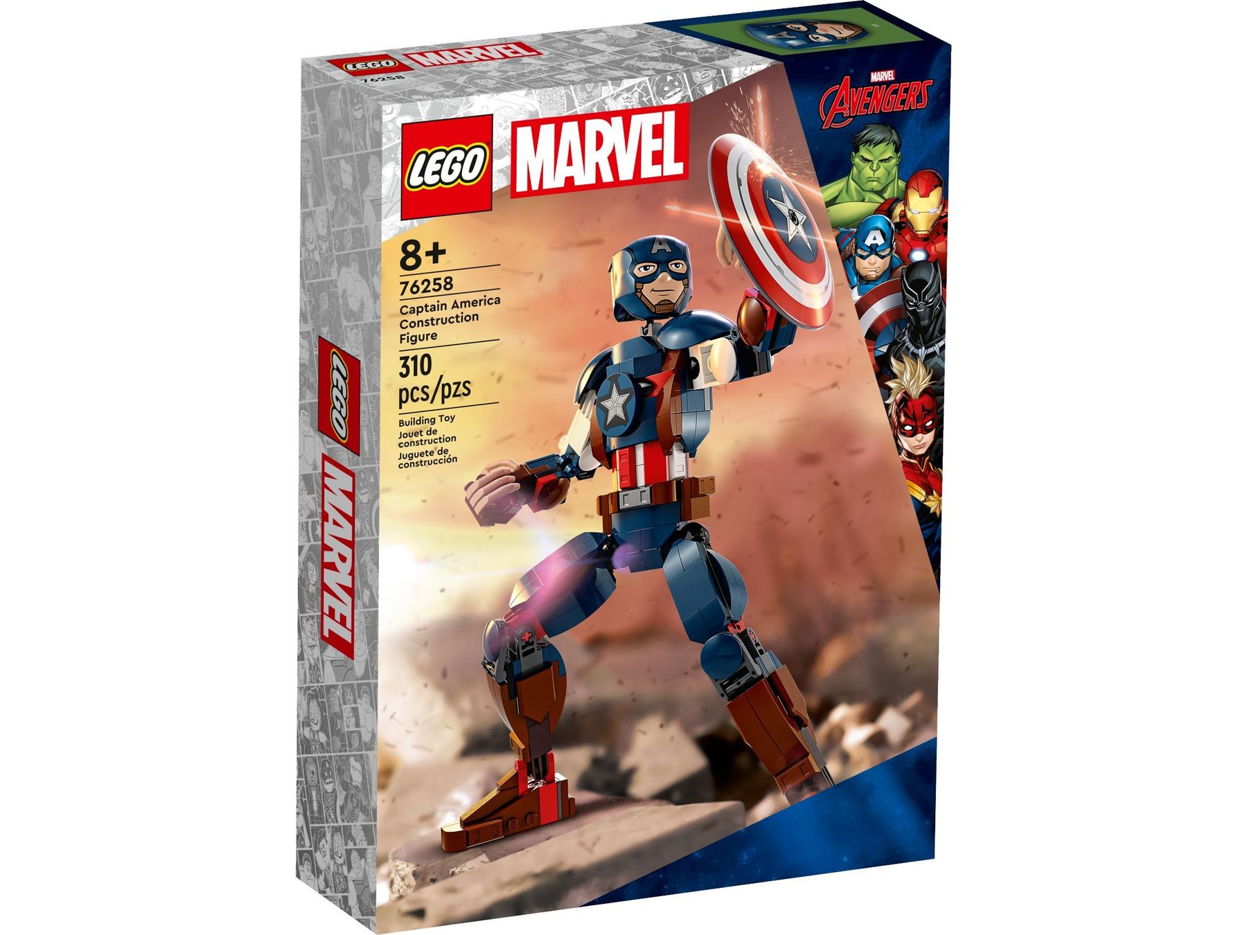 Lego Kit di costruzioni: 76258 Captain America Baufigur – Nuovo e nell'imballaggio originale da St. Gallen venduto da brickli