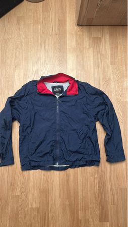 Totes Regenjacke dunkelblau Grösse L leichter Windschutz