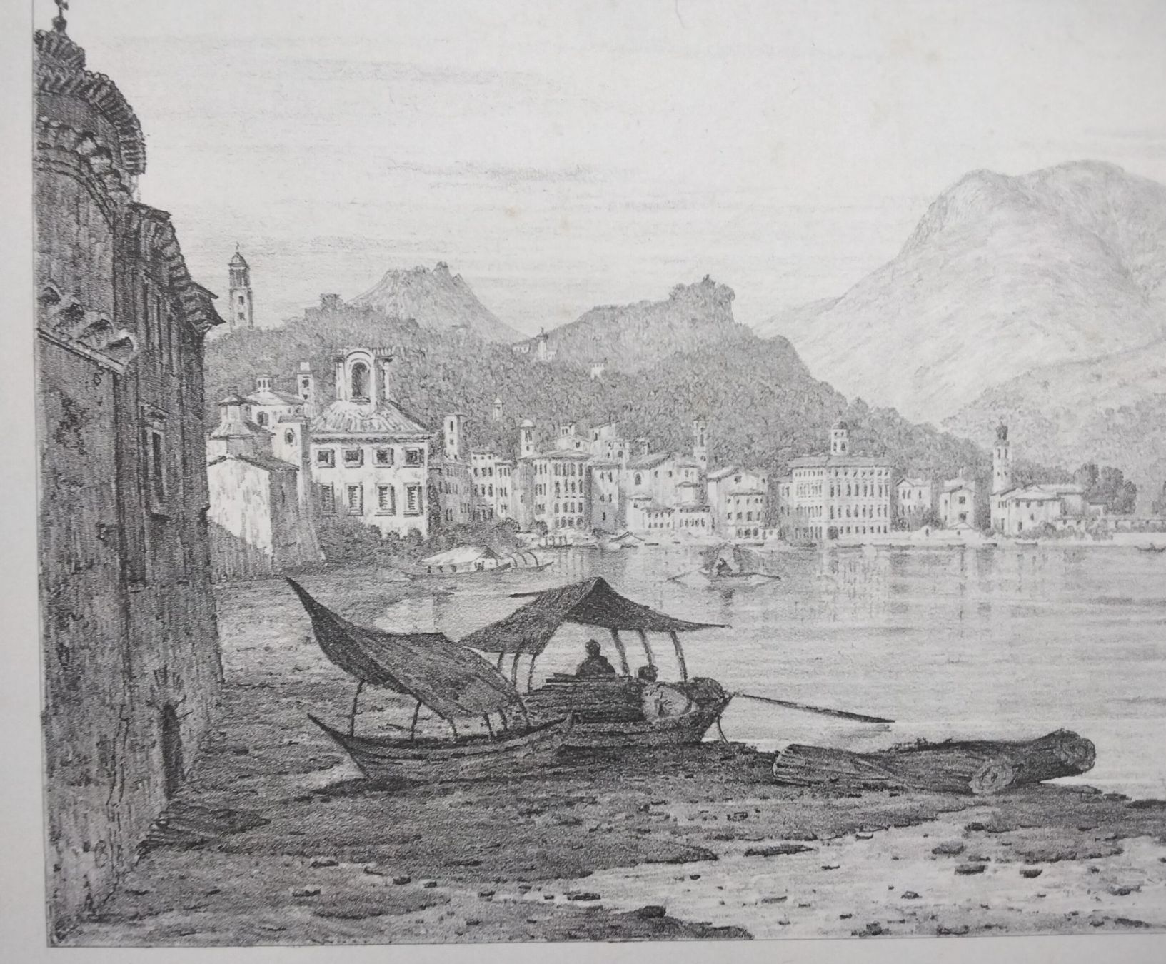 Grafica & Litografie: William Linton Lugano Lithographie 1831 – Usato da Cavigliano venduto da zamamasa 2