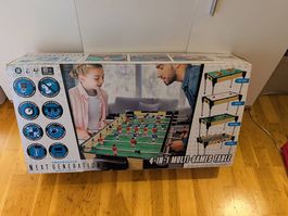 Table de jeux 4en1  Baby-foot, Hockey, Ping-Pong, Billard