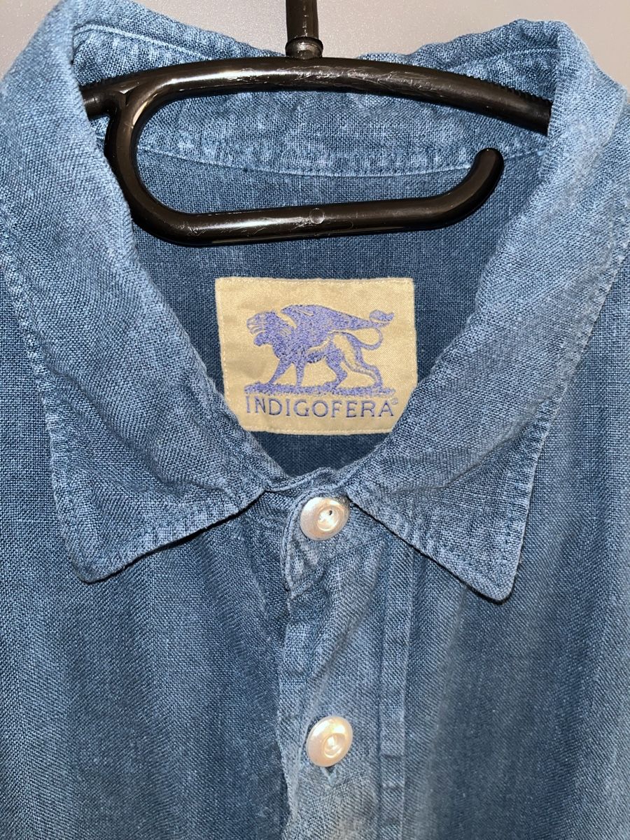 Camicie: Sommerhemd Indigofera, Top Zustand M – Usato da Basel venduto da Millaco 1