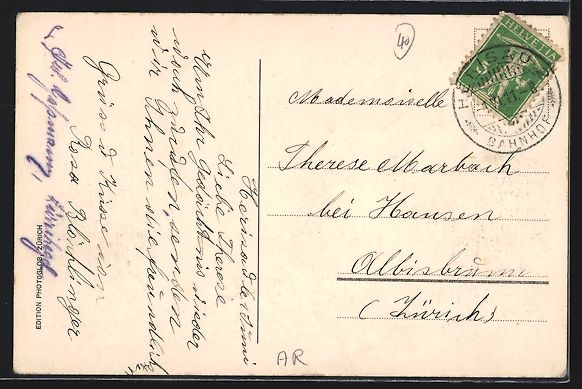 Cartoline postali: AK Herisau, Teilansicht mit Kirche, 1911 – Usato da Berlin venduto da bartko-reher 1
