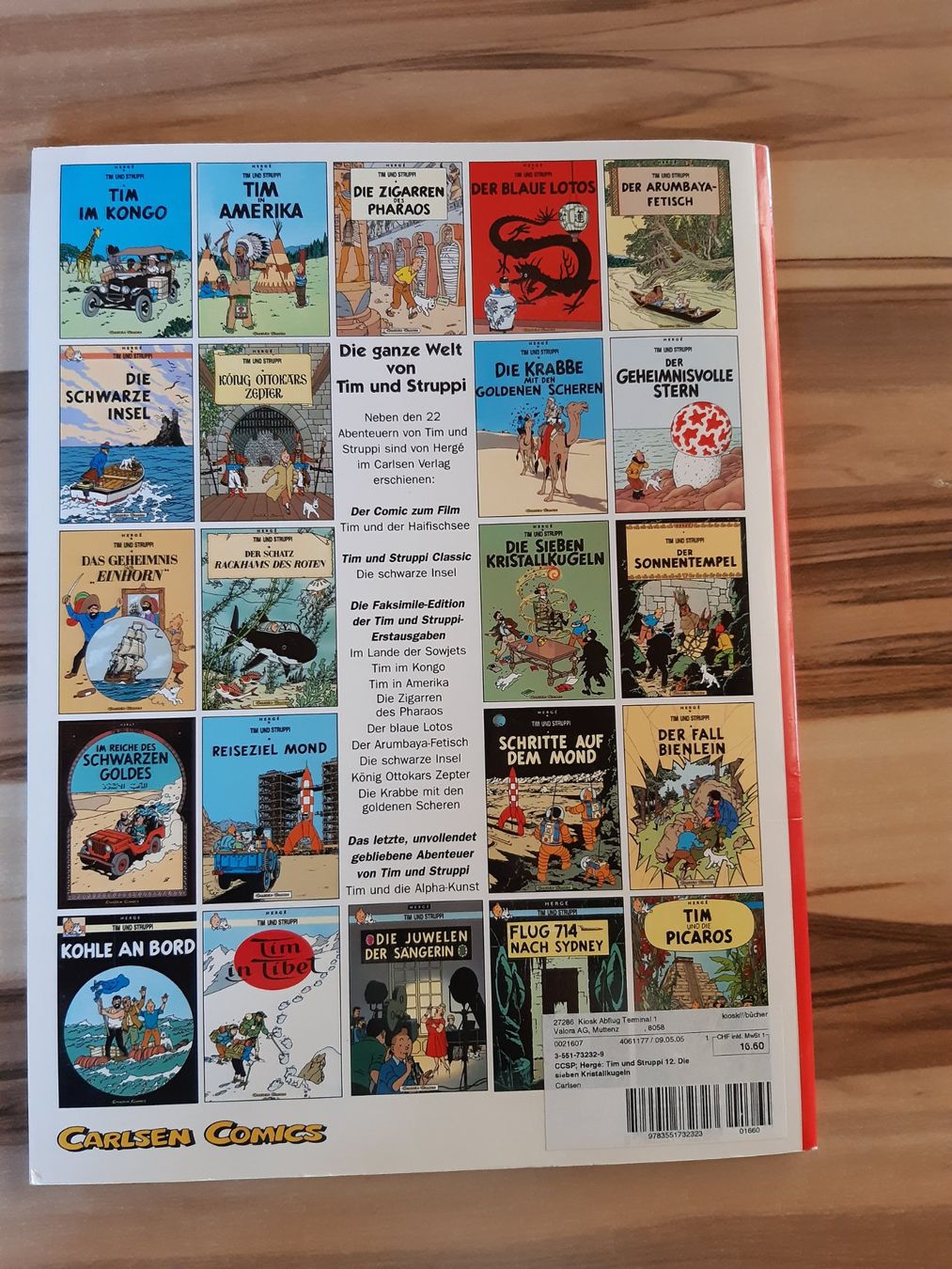 Fumetti: Tim und Struppi <Die Sieben Kristallkugeln> – Usato da Seehof venduto da Bozena13 1