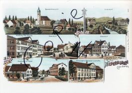 Gruss aus Niederbüren - (Litho Ansicht um 1900)